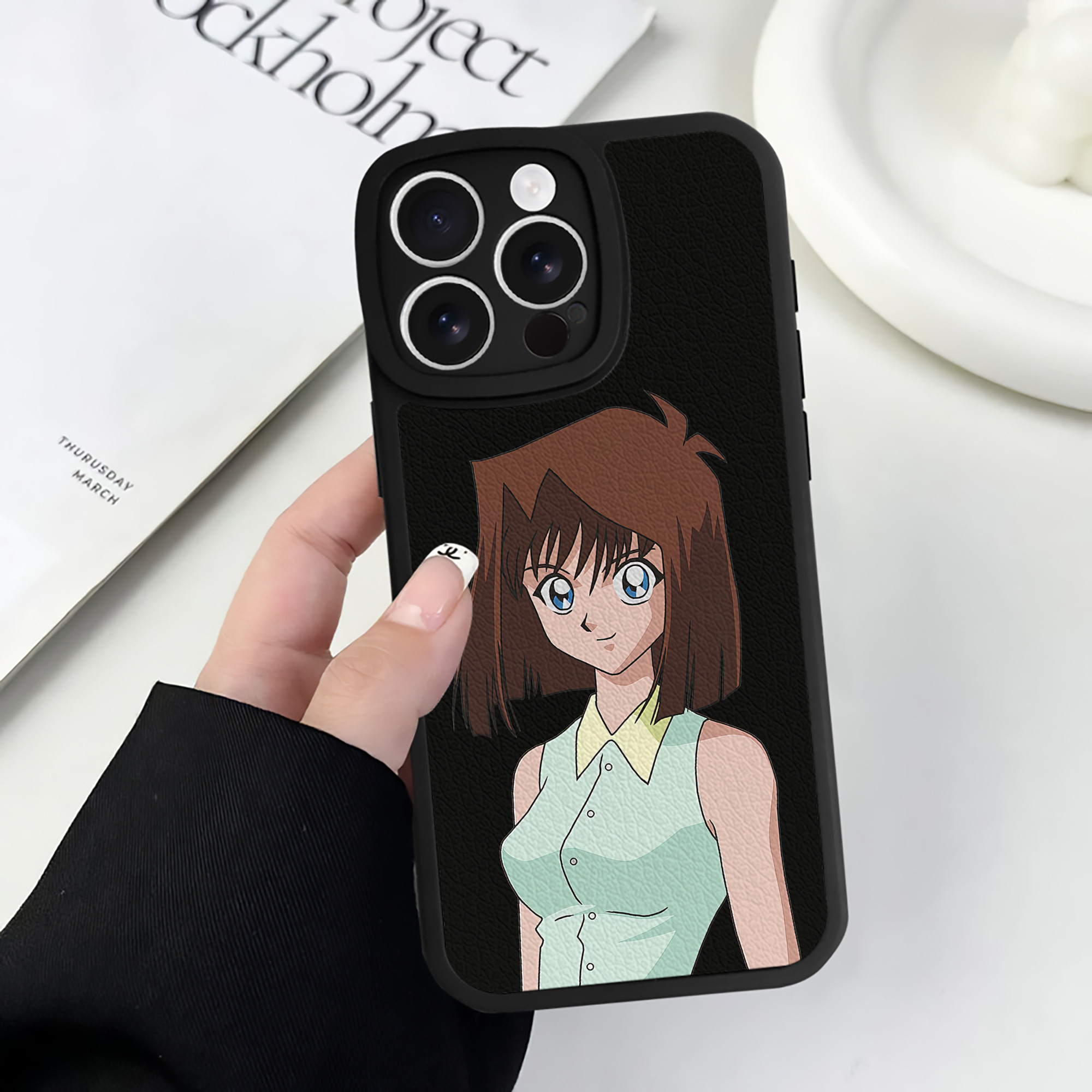 遊☆戯☆王 Yu-Gi-Oh! 【iPhone 16シリーズ対応】シリコンスマホケース（レザー調） 材質：シリコン